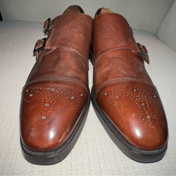 Nettleton Burro(DB) Double Monk Strap Oxford Size 8.5D - Picture 3 of 11